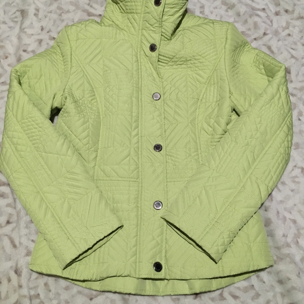 Beautiful lime green puffer coat